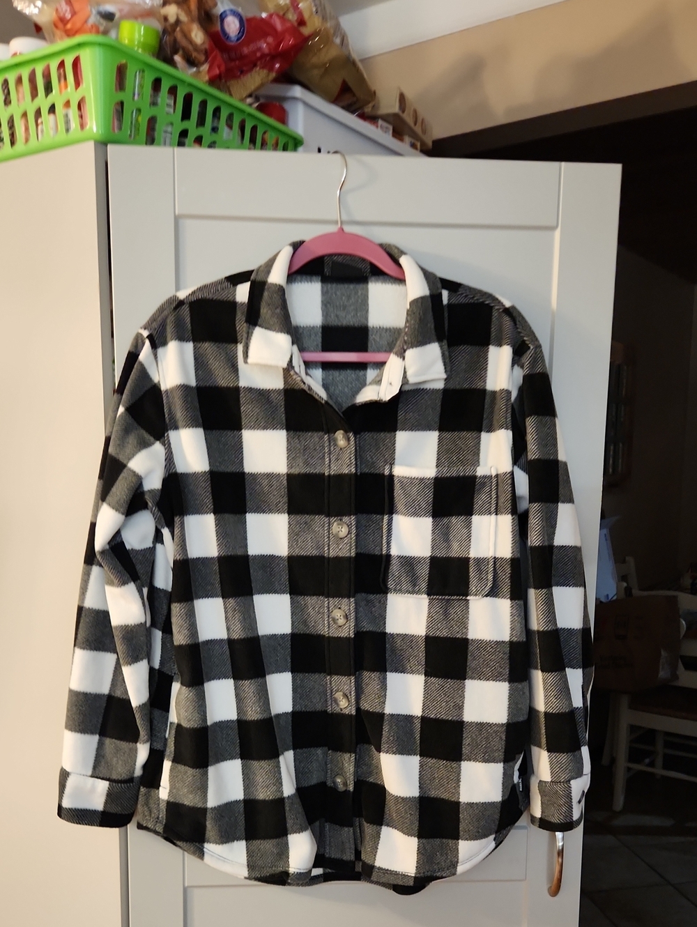 Eddie Bauer Buffalo Print Fleece Shirt